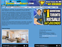 Tablet Screenshot of howardthecondoman.com